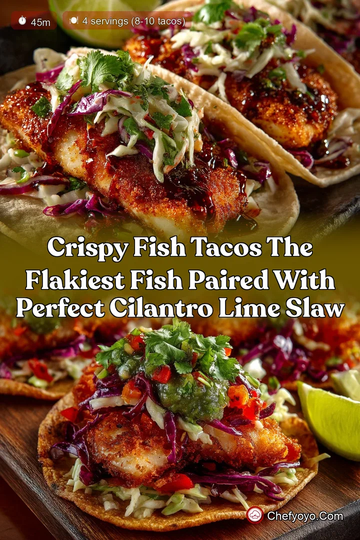 Crispy Fish Tacos The Flakiest Fish Paired with Perfect Cilantro Lime Slaw