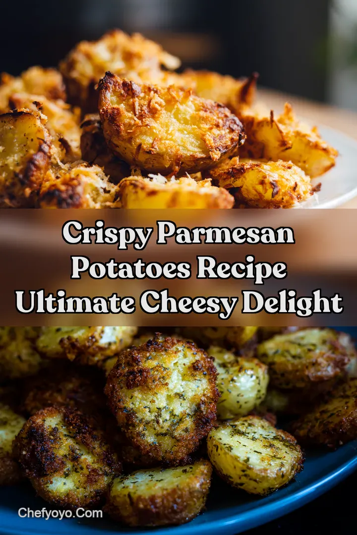 Crispy Parmesan Potatoes Recipe Ultimate Cheesy Delight : PIN FOR LATER Crispy Parmesan Potatoes Recipe Ultimate Cheesy Delight