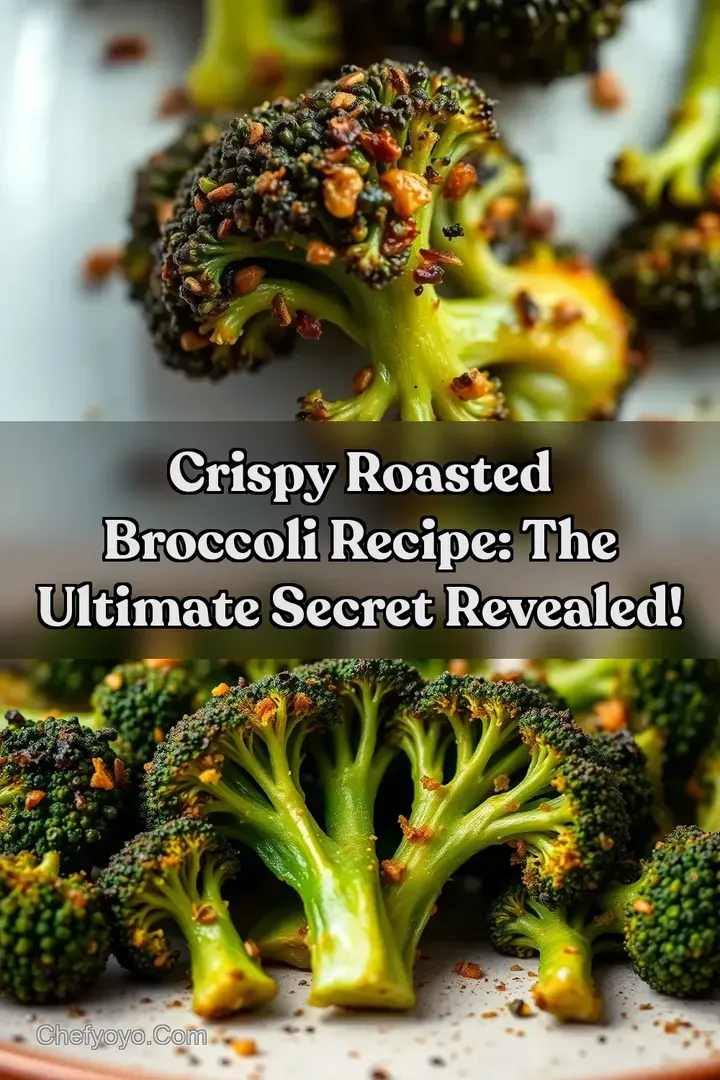 Crispy Roasted Broccoli Recipe: The Ultimate Secret Revealed! : PIN FOR LATER Crispy Roasted Broccoli Recipe: The Ultimate Secret Revealed!