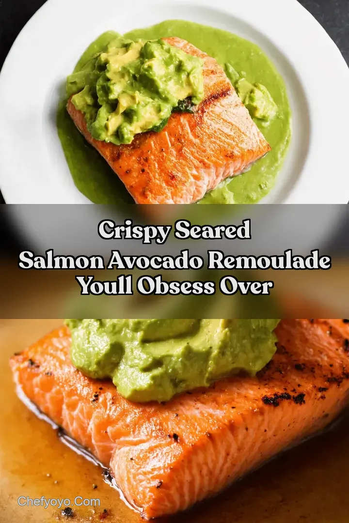 Crispy Seared Salmon Avocado Remoulade Youll Obsess Over