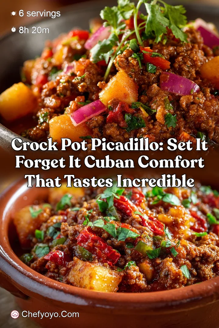 Crock Pot Picadillo: Set It Forget It Cuban Comfort That Tastes Incredible