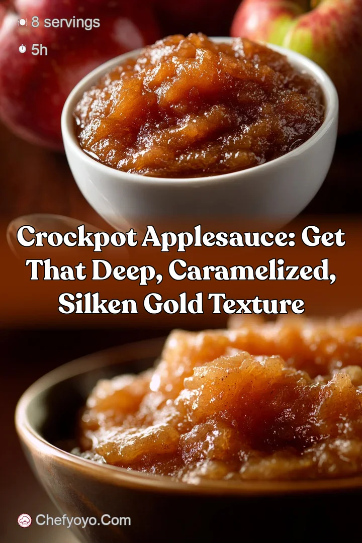 Crockpot Applesauce: Get That Deep Caramelized Silken Gold Texture