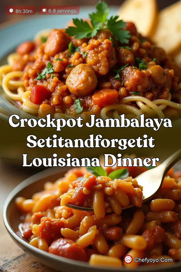 Crockpot Jambalaya SetItAndForgetIt Louisiana Dinner