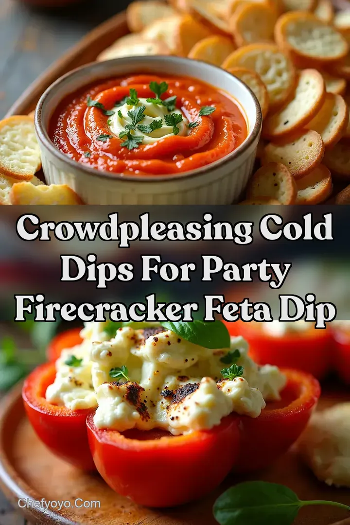 CrowdPleasing Cold Dips for Party Firecracker Feta Dip