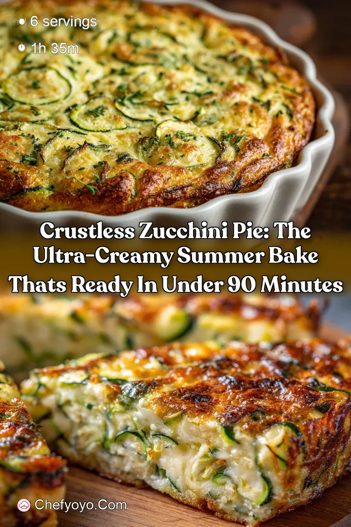 Crustless Zucchini Pie: The Ultra-Creamy Summer Bake thats Ready in Under 90 Minutes