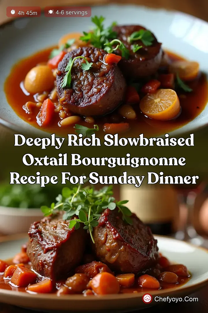 Deeply Rich SlowBraised Oxtail Bourguignonne Recipe for Sunday Dinner