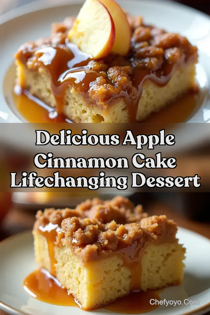 Delicious Apple Cinnamon Cake LifeChanging Dessert