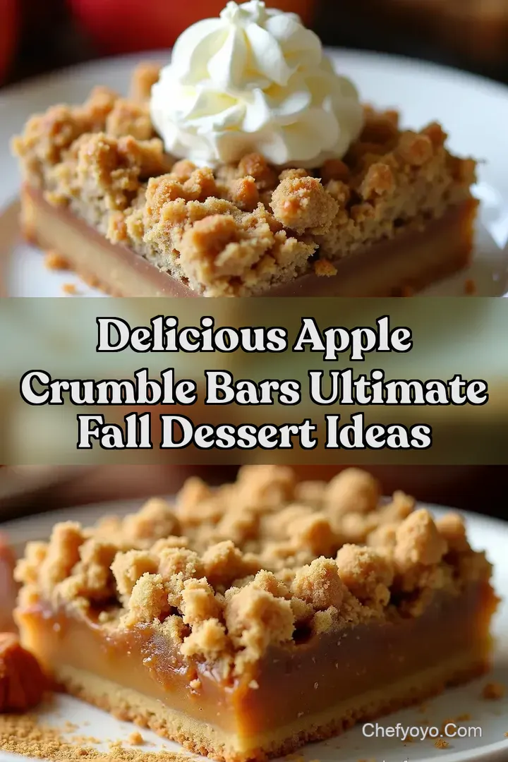 Delicious Apple Crumble Bars Ultimate Fall Dessert Ideas