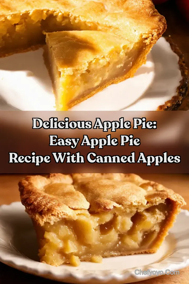 Delicious Apple Pie: Easy Apple Pie Recipe With Canned Apples : PIN FOR LATER Delicious Apple Pie: Easy Apple Pie Recipe With Canned Apples