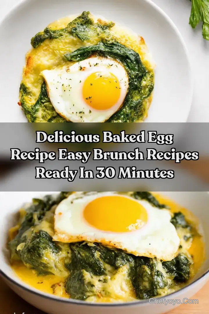 Delicious Baked Egg Recipe Easy Brunch Recipes Ready in 30 Minutes