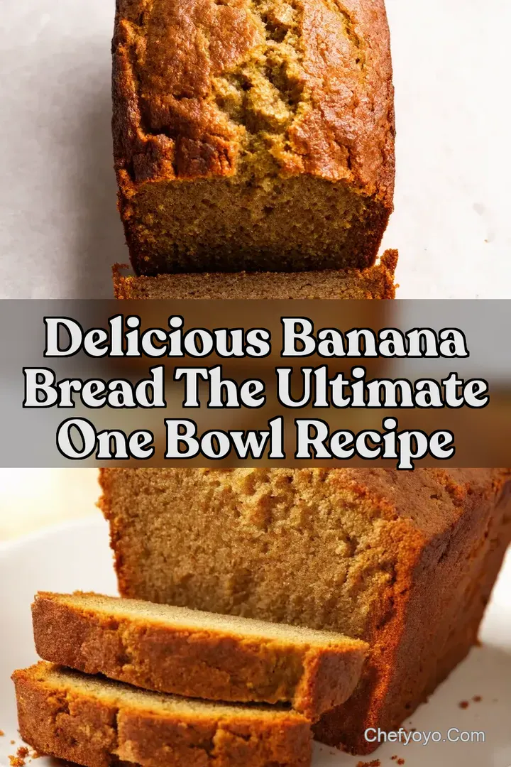 Delicious Banana Bread The Ultimate One Bowl Recipe