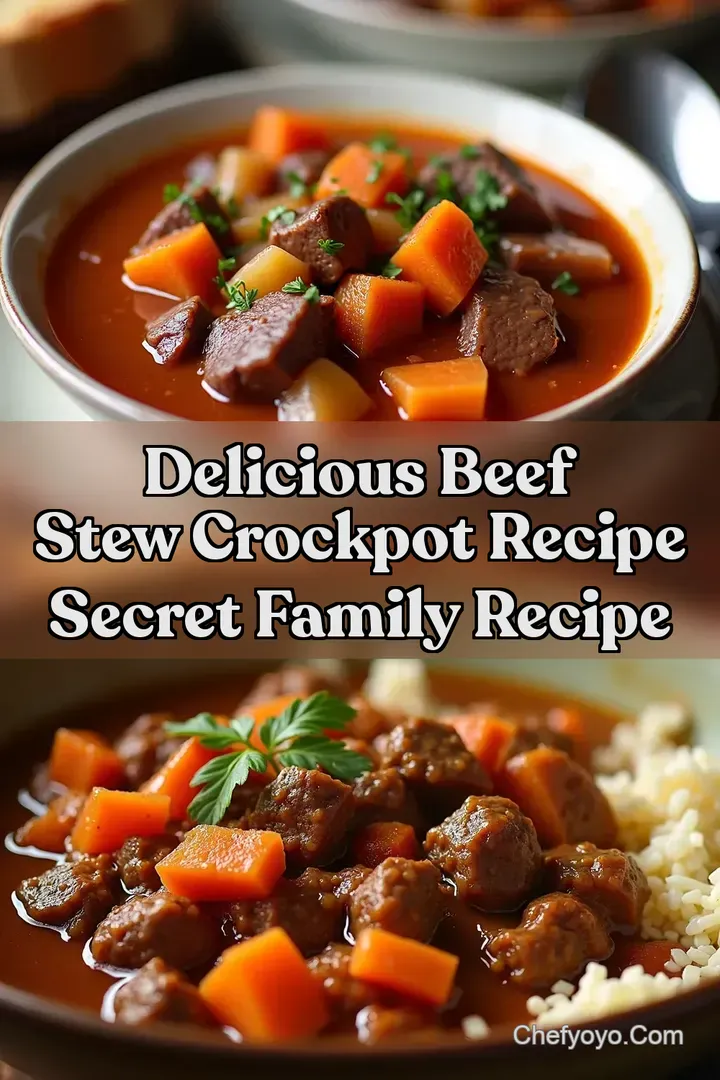 Delicious beef stew crockpot recipe Secret Family Recipe