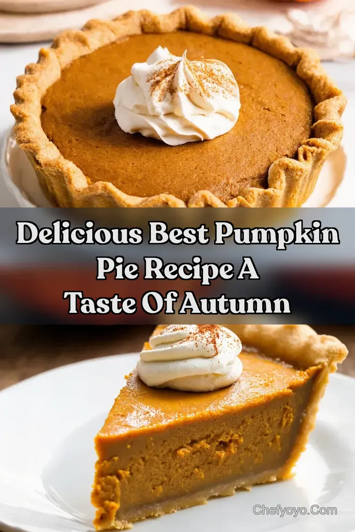 Delicious Best Pumpkin Pie Recipe A Taste Of Autumn