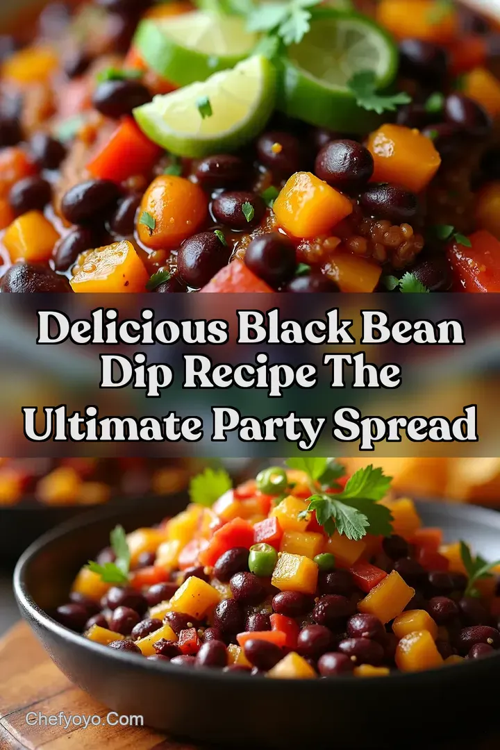 Delicious Black Bean Dip Recipe The Ultimate Party Spread
