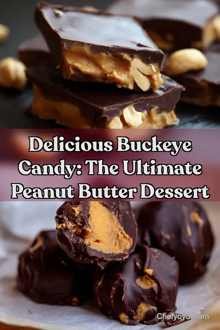 Delicious Buckeye Candy: The Ultimate Peanut Butter Dessert