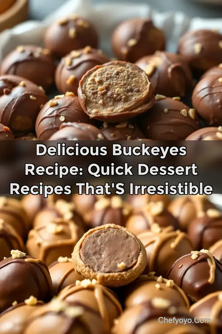 Delicious Buckeyes Recipe: Quick Dessert Recipes That&#039 s Irresistible