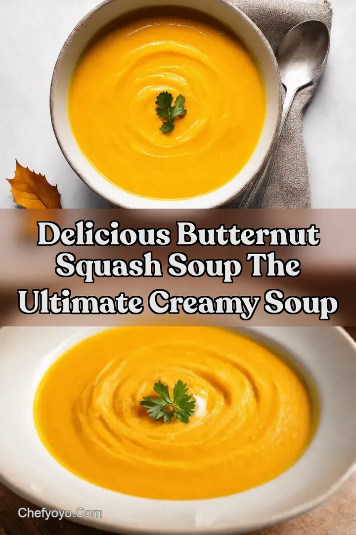 Delicious Butternut Squash Soup The Ultimate Creamy Soup