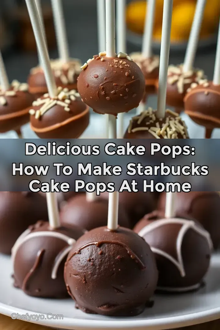 Delicious Cake Pops: How to Make Starbucks Cake Pops at Home