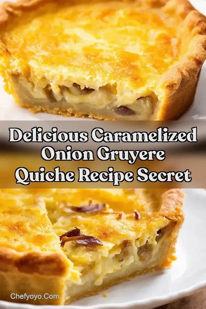 Delicious Caramelized Onion Gruyere Quiche Recipe Secret
