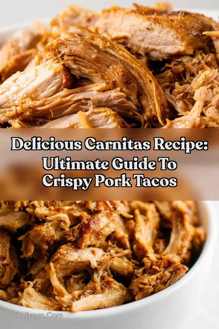 Delicious Carnitas Recipe: Ultimate Guide To Crispy Pork Tacos