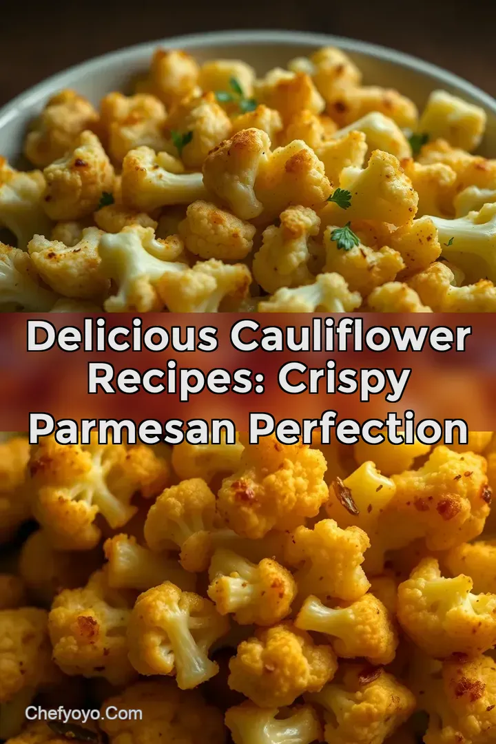 Delicious Cauliflower Recipes: Crispy Parmesan Perfection