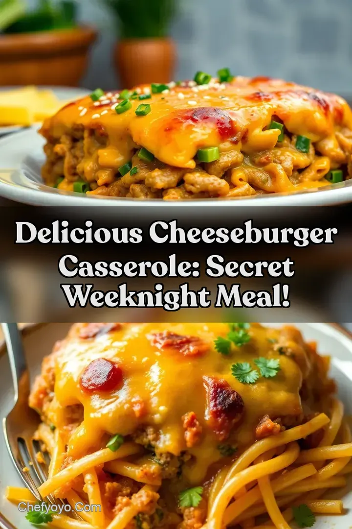 Delicious Cheeseburger Casserole: Secret Weeknight Meal!