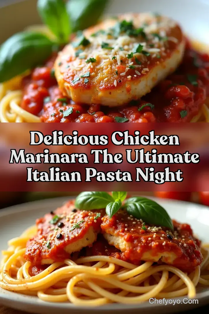 Delicious Chicken Marinara The Ultimate Italian Pasta Night