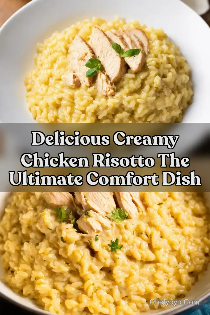 Delicious Creamy Chicken Risotto The Ultimate Comfort Dish