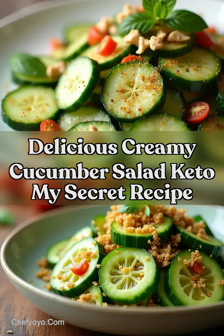 Delicious Creamy Cucumber Salad Keto My Secret Recipe