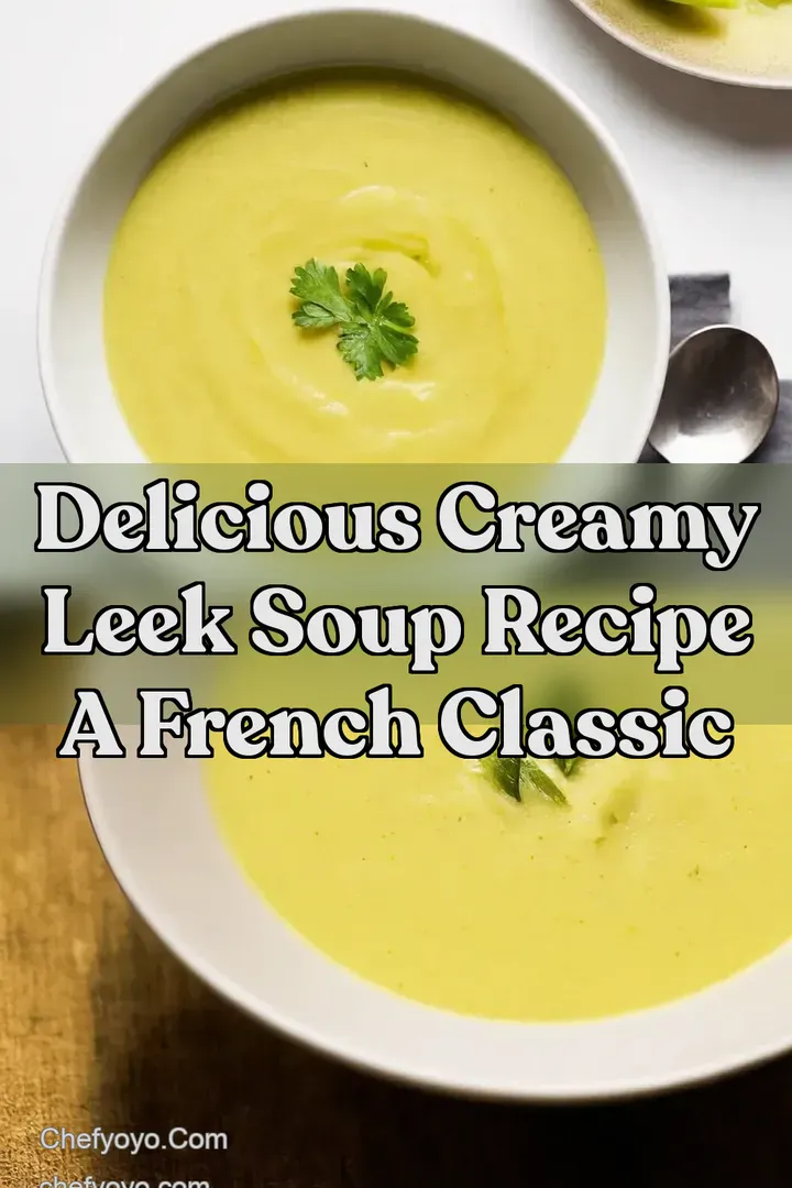 Delicious Creamy Leek Soup Recipe A French Classic