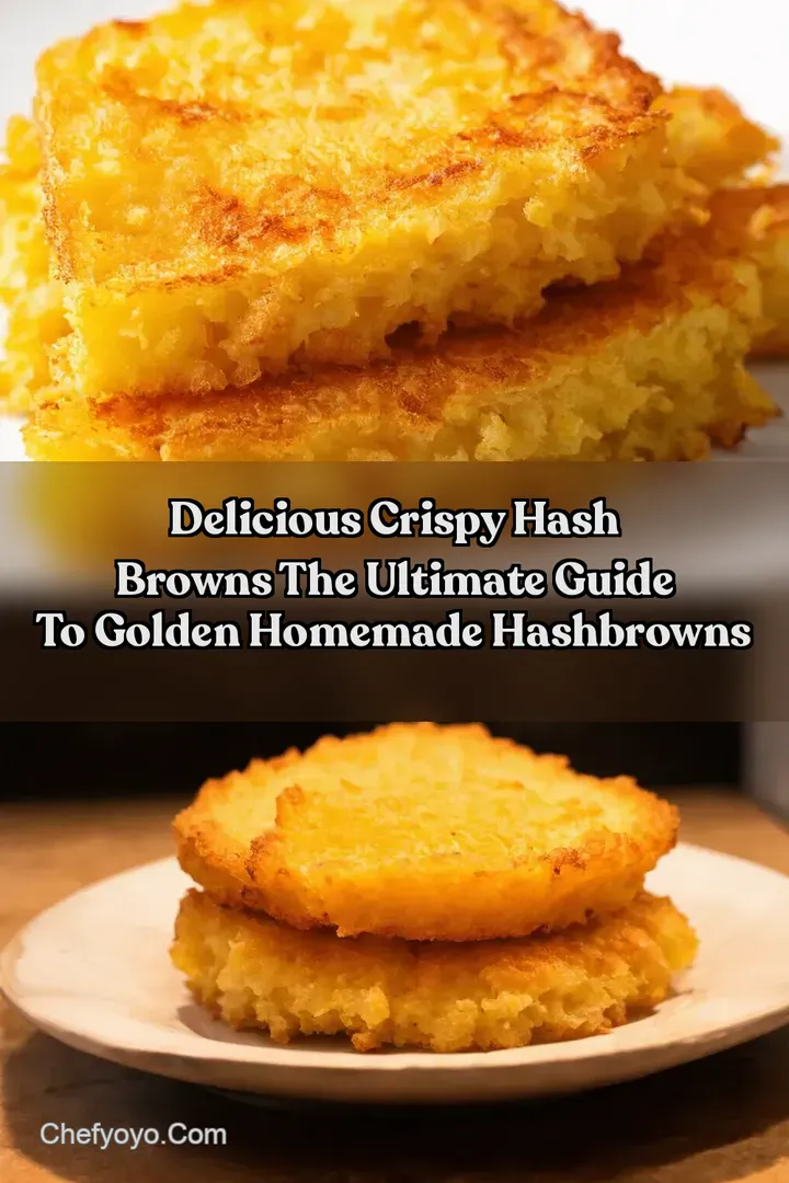Delicious Crispy Hash Browns The Ultimate Guide To Golden Homemade Hashbrowns