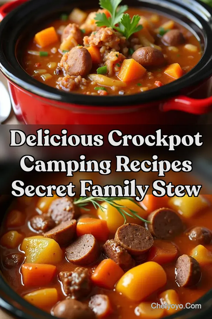 Delicious Crockpot Camping Recipes Secret Family Stew