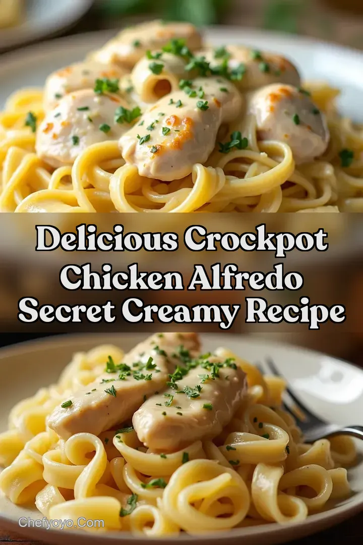 Delicious Crockpot Chicken Alfredo Secret Creamy Recipe