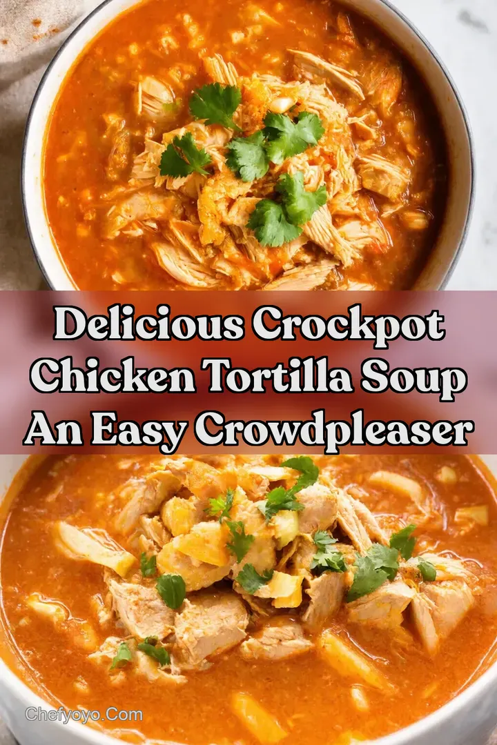 Delicious Crockpot Chicken Tortilla Soup An Easy CrowdPleaser
