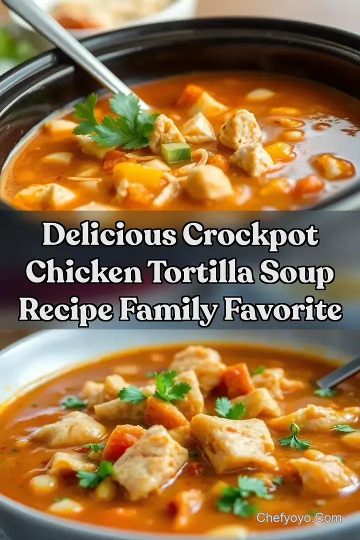 Delicious Crockpot Chicken Tortilla Soup Recipe Family Favorite