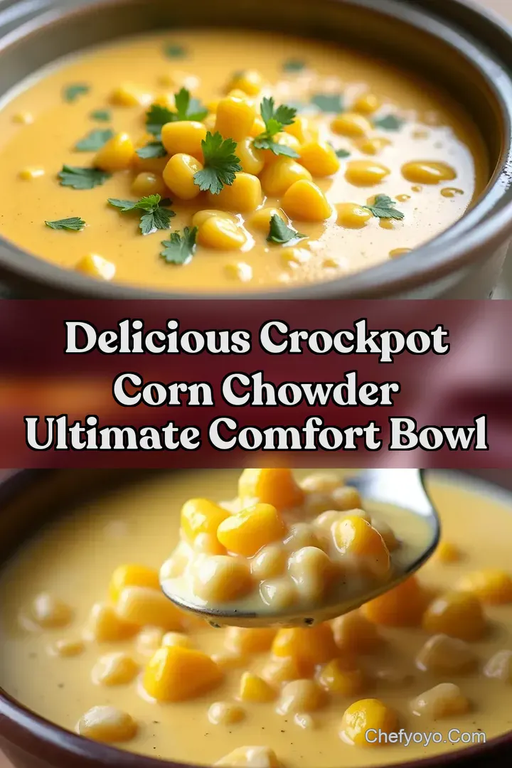 Delicious Crockpot Corn Chowder Ultimate Comfort Bowl
