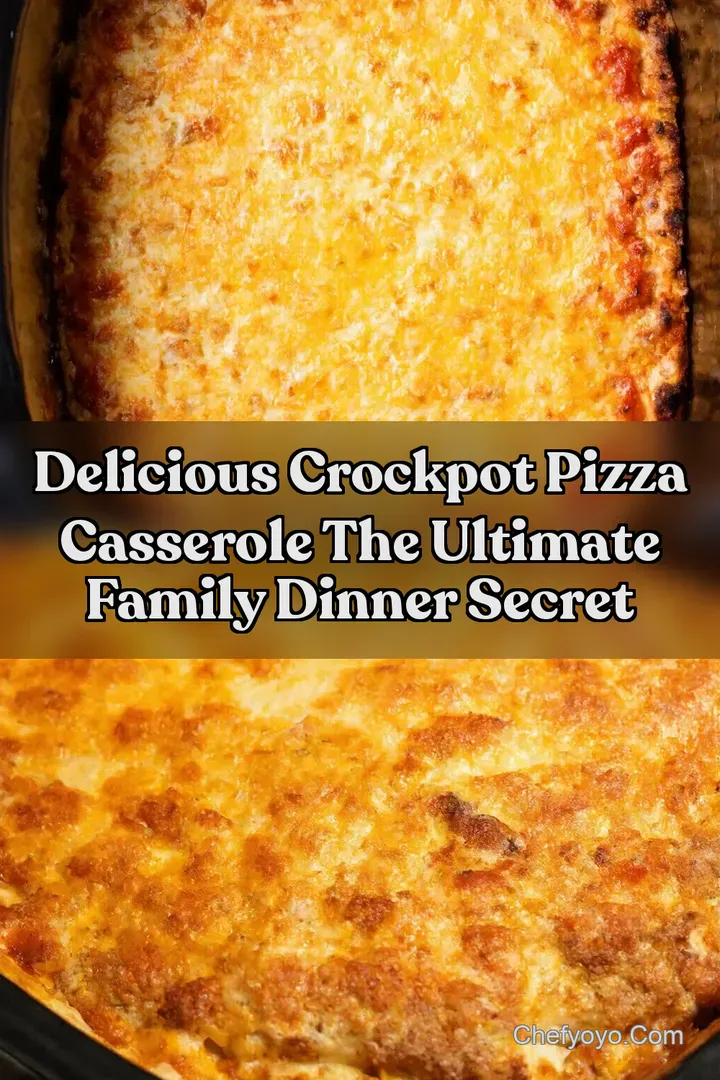 Delicious Crockpot Pizza Casserole The Ultimate Family Dinner Secret
