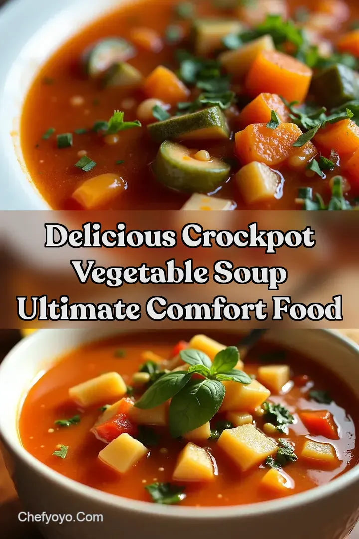 Delicious Crockpot Vegetable Soup Ultimate Comfort Food
