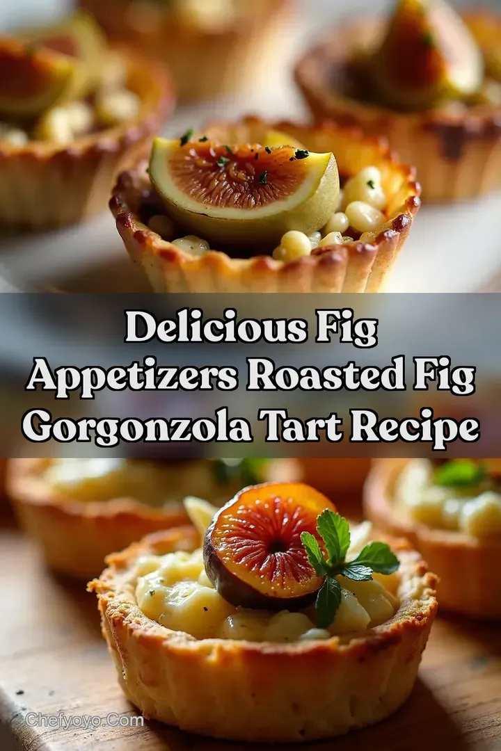 Delicious Fig Appetizers Roasted Fig Gorgonzola Tart Recipe