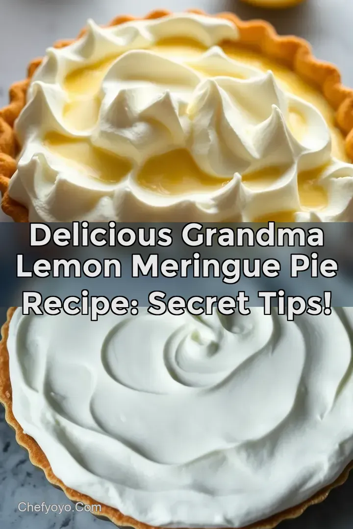Delicious Grandma Lemon Meringue Pie Recipe: Secret Tips!