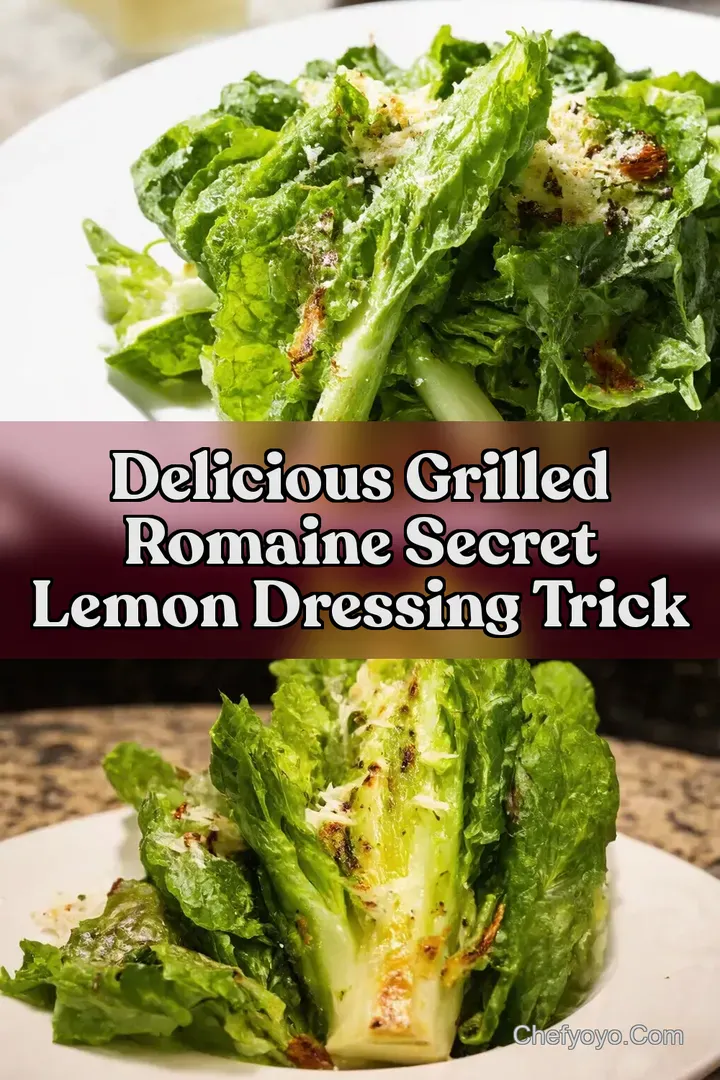Delicious Grilled Romaine Secret Lemon Dressing Trick