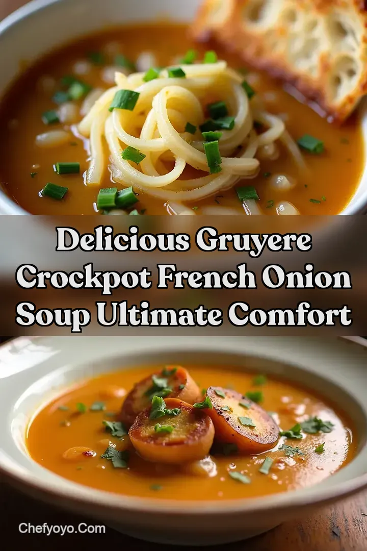 Delicious Gruyere Crockpot French Onion Soup Ultimate Comfort