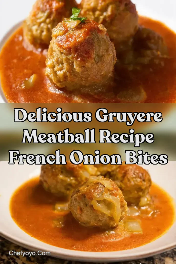 Delicious Gruyere Meatball Recipe French Onion Bites