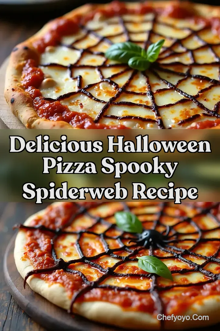 Delicious Halloween Pizza Spooky Spiderweb Recipe