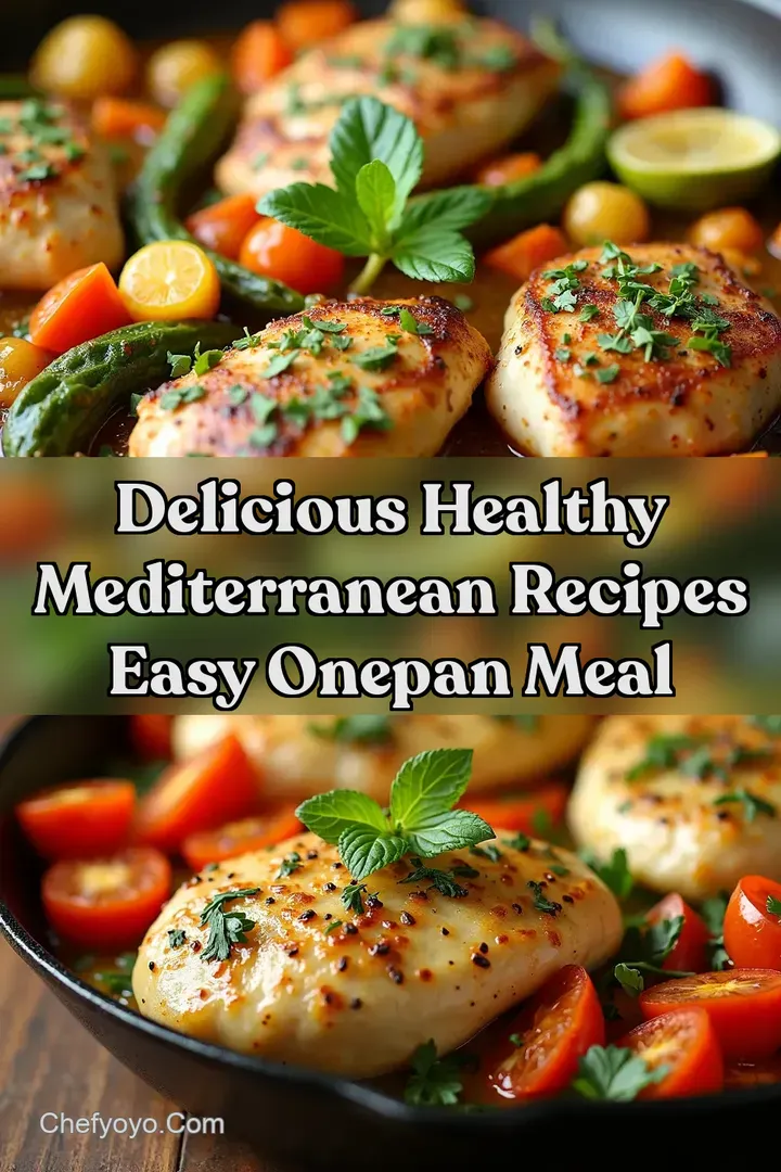 Delicious healthy mediterranean recipes Easy OnePan Meal