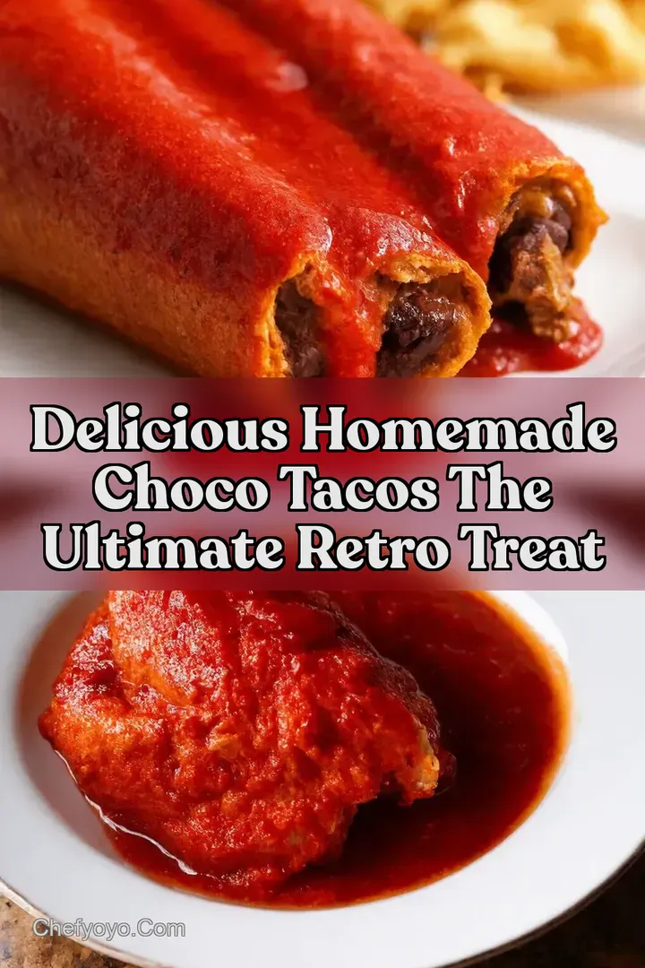 Delicious Homemade Choco Tacos The Ultimate Retro Treat