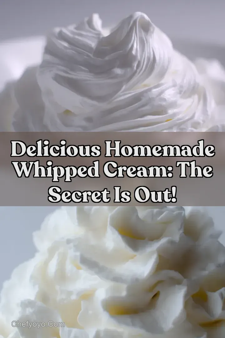 Delicious Homemade Whipped Cream: The Secret is Out!