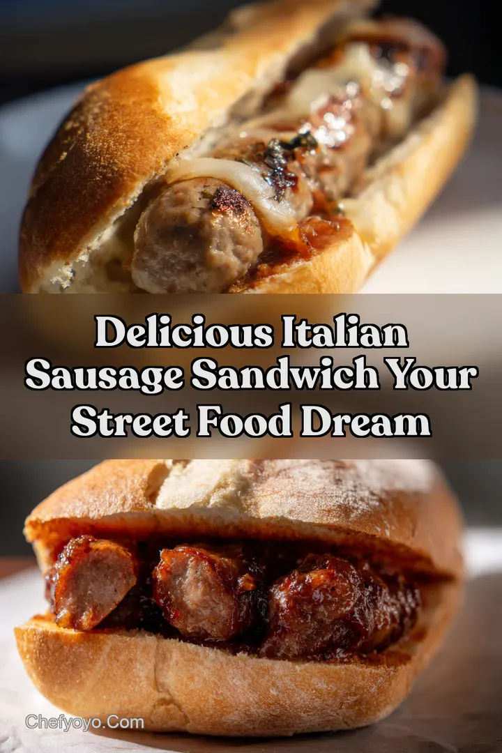 Delicious Italian Sausage Sandwich Your Street Food Dream