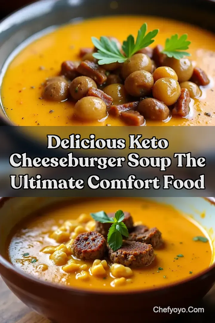 Delicious Keto Cheeseburger Soup The Ultimate Comfort Food