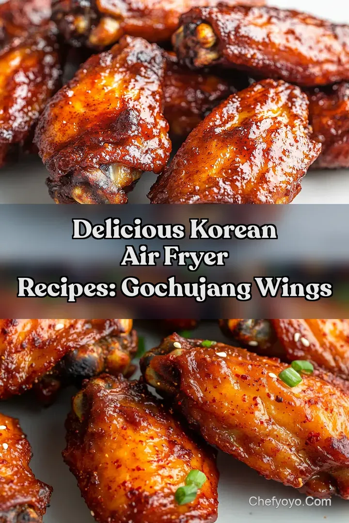 Delicious Korean Air Fryer Recipes: Gochujang Wings